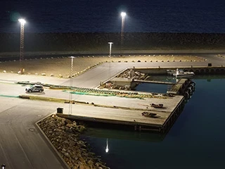 LED havnebelysning ved Hanstholm Havn - Billede 1