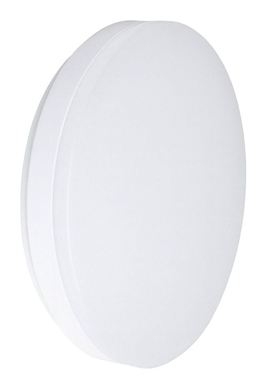 Rund OSCAR loftlampe med hvidt, diskret design, velegnet til moderne indretning.