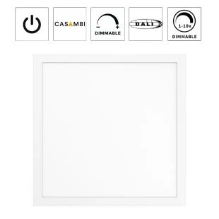 Toledo Ds LED panel med ikoner for styring og dæmpning.